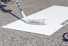 Almohadilla de tiro plana para práctica de hockey sobre hielo de HDPE