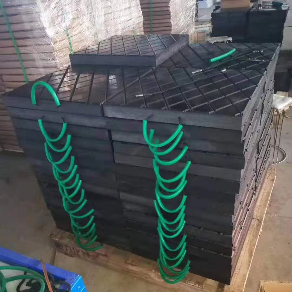 Almohadillas de oruga de protección del suelo de construcción de compuestos de alta resistencia