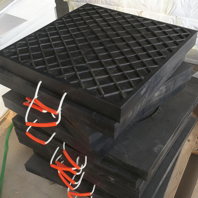 Almohadilla de polietileno para estabilizadores de grúa